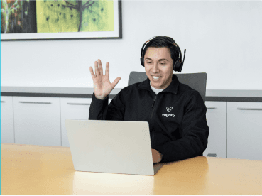 Provider working on a laptop
